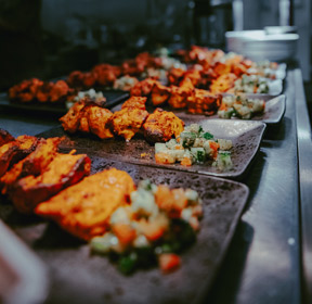 Elegant Indoor and Outdoor Catering Table Setup
