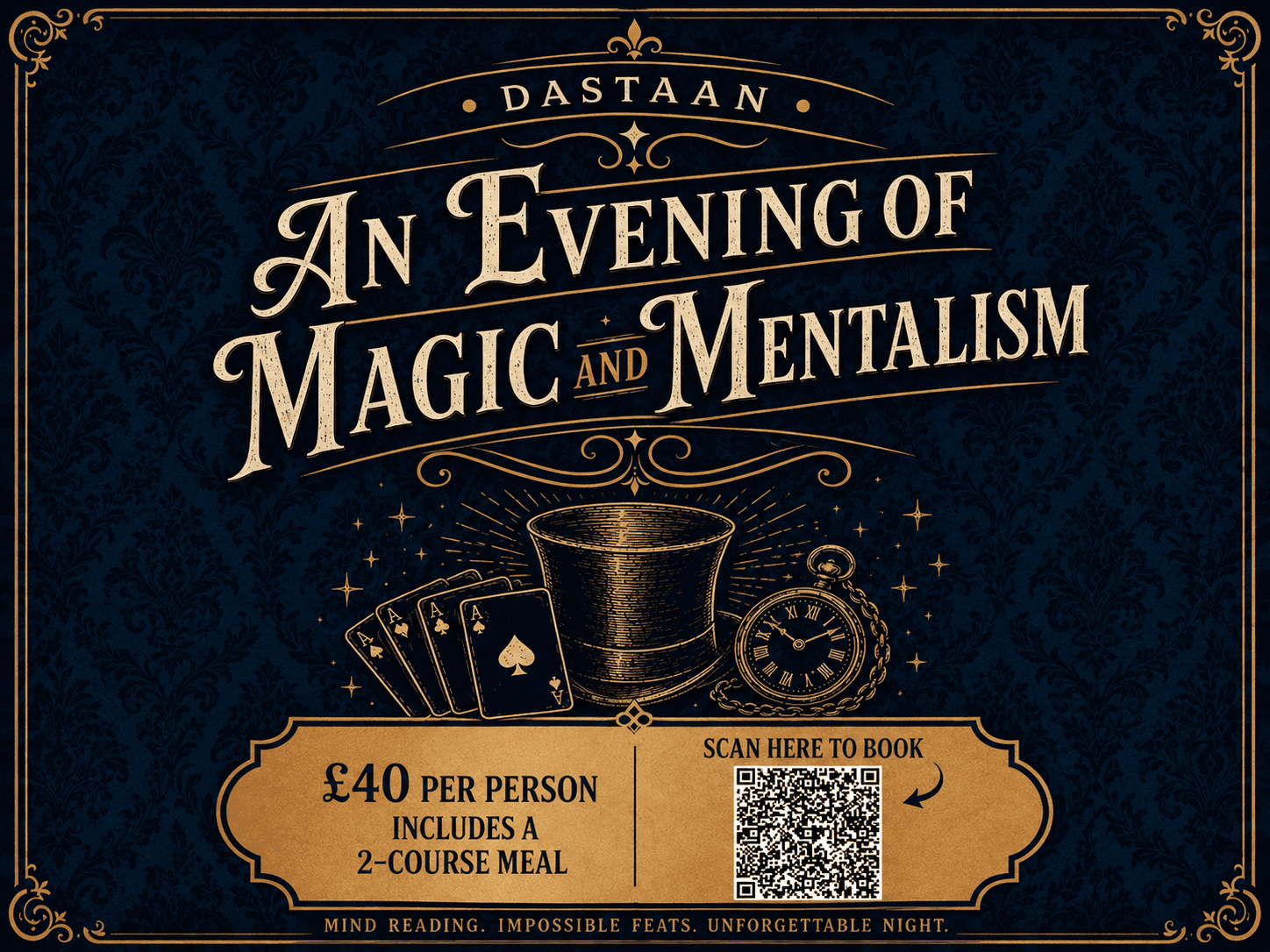 Magic & Dine Event Poster
